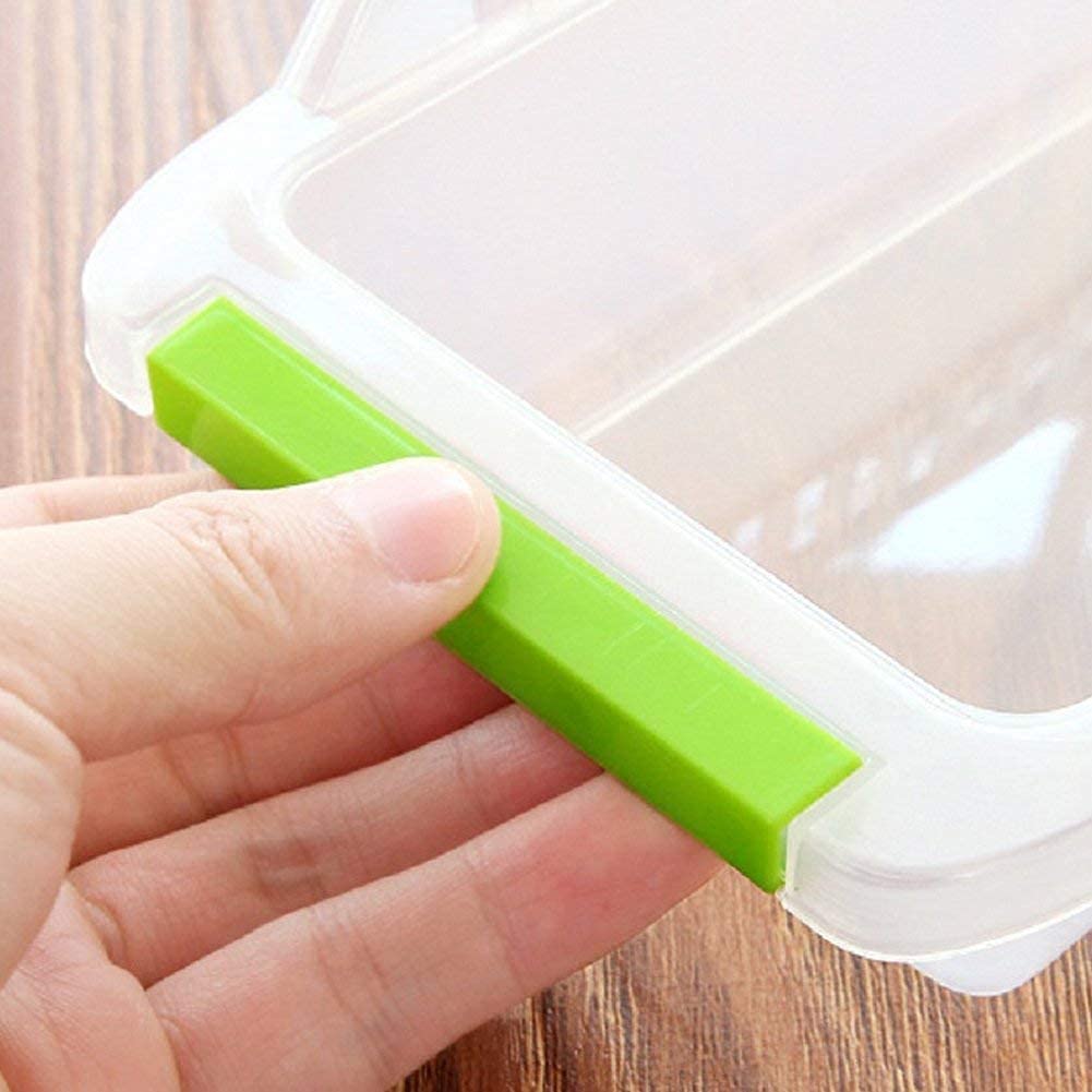 Inditradition Plastic Fridge Organizer Bins- 6 Pieces, Transparent.